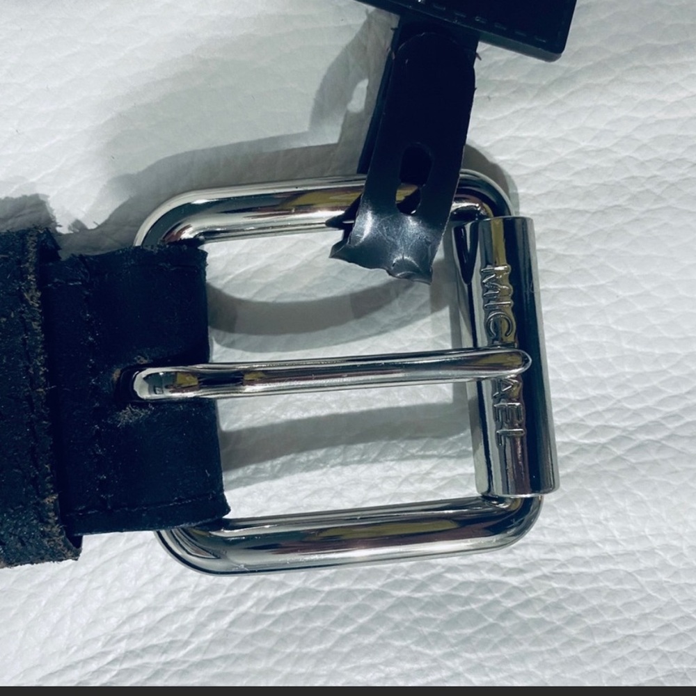 Michael Kors Black Leather Belt Size Small